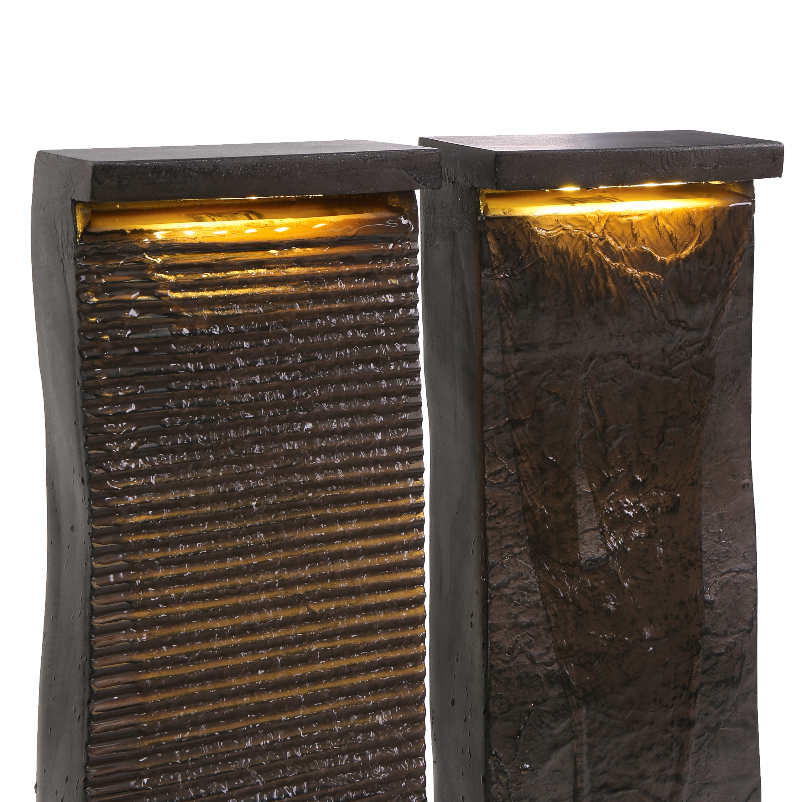 Fontaine de jardin SUNLINE LED Marron - 6