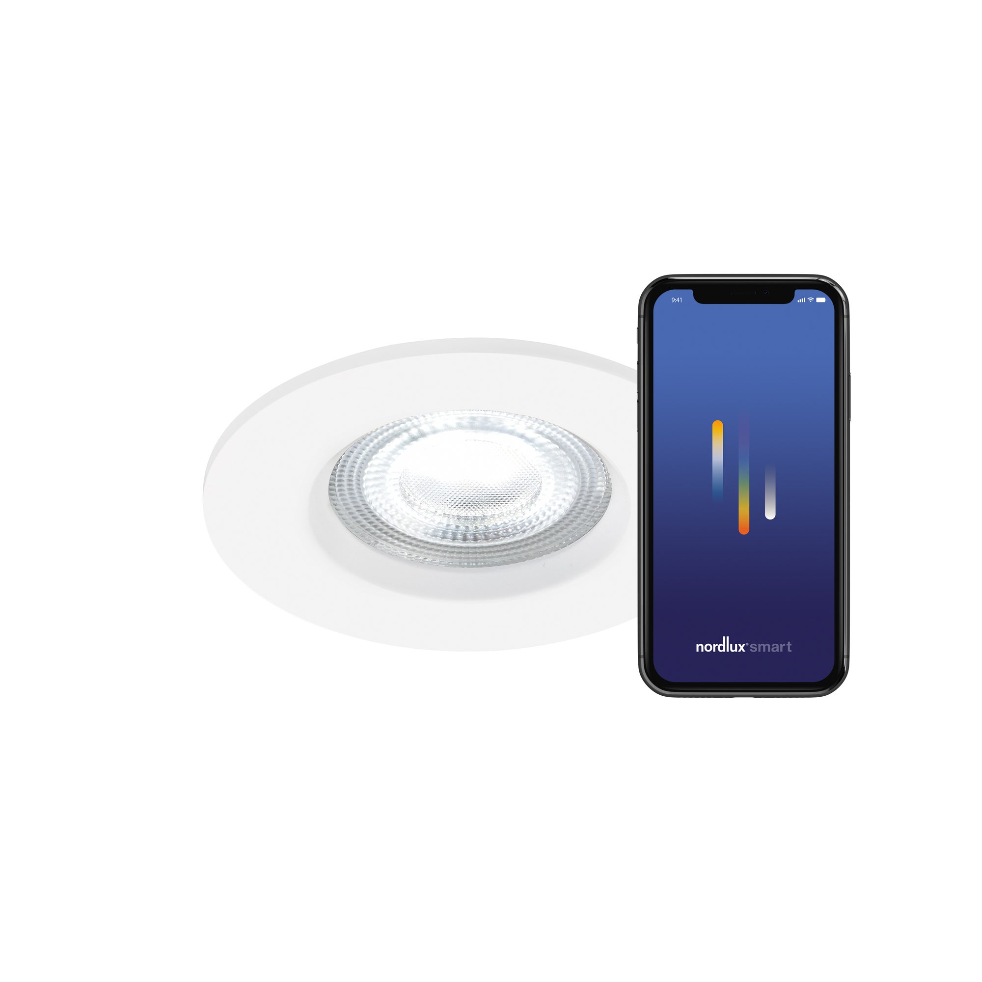 Spot encastré_C DON SMART 3-KIT Colour Matière plastique Blanc, H.6.8 - IP65 2200K à 6500K-LED Module /Nordlux Intérieur - 3