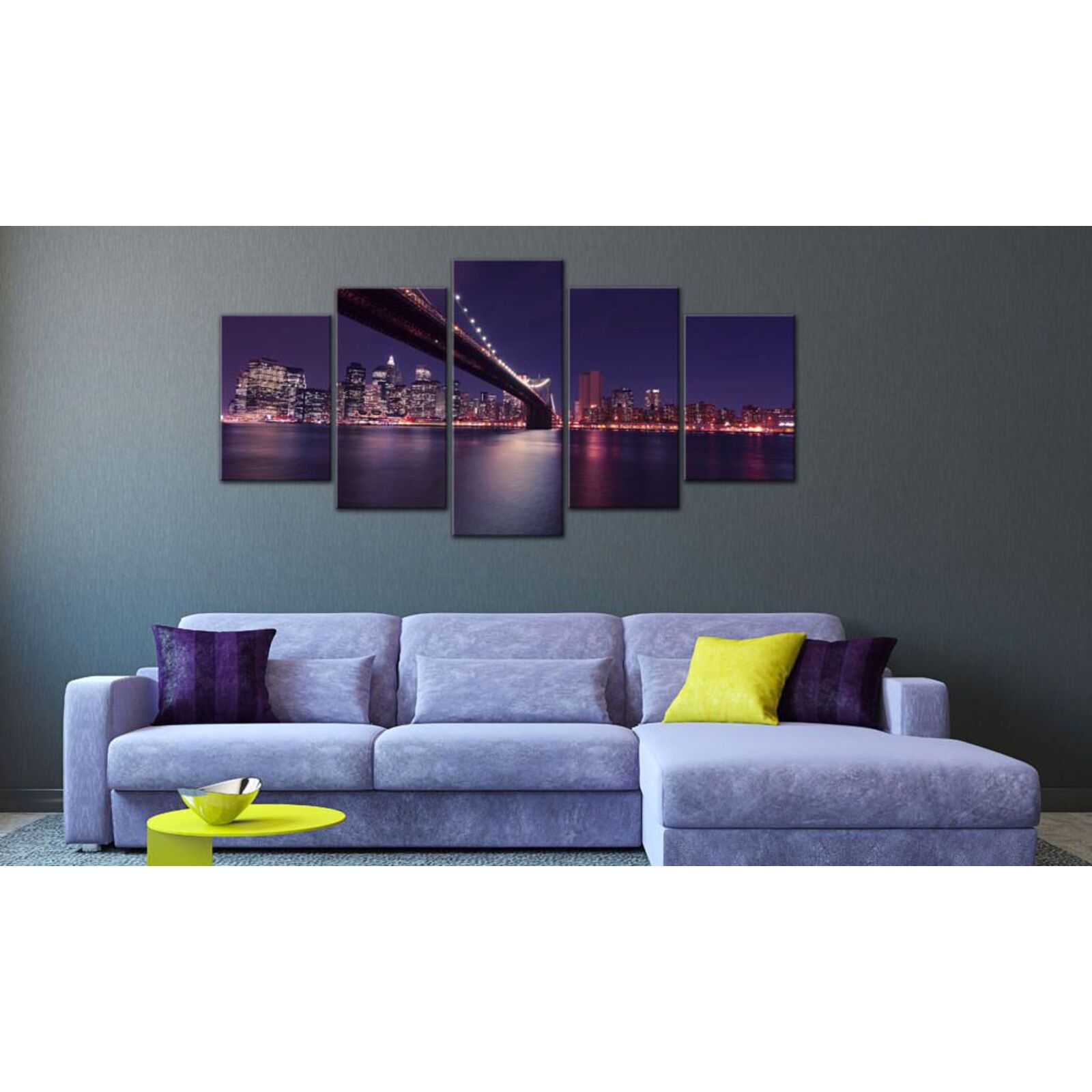 Tableau dernière nuit à new york - 100 x 50 cm - 2