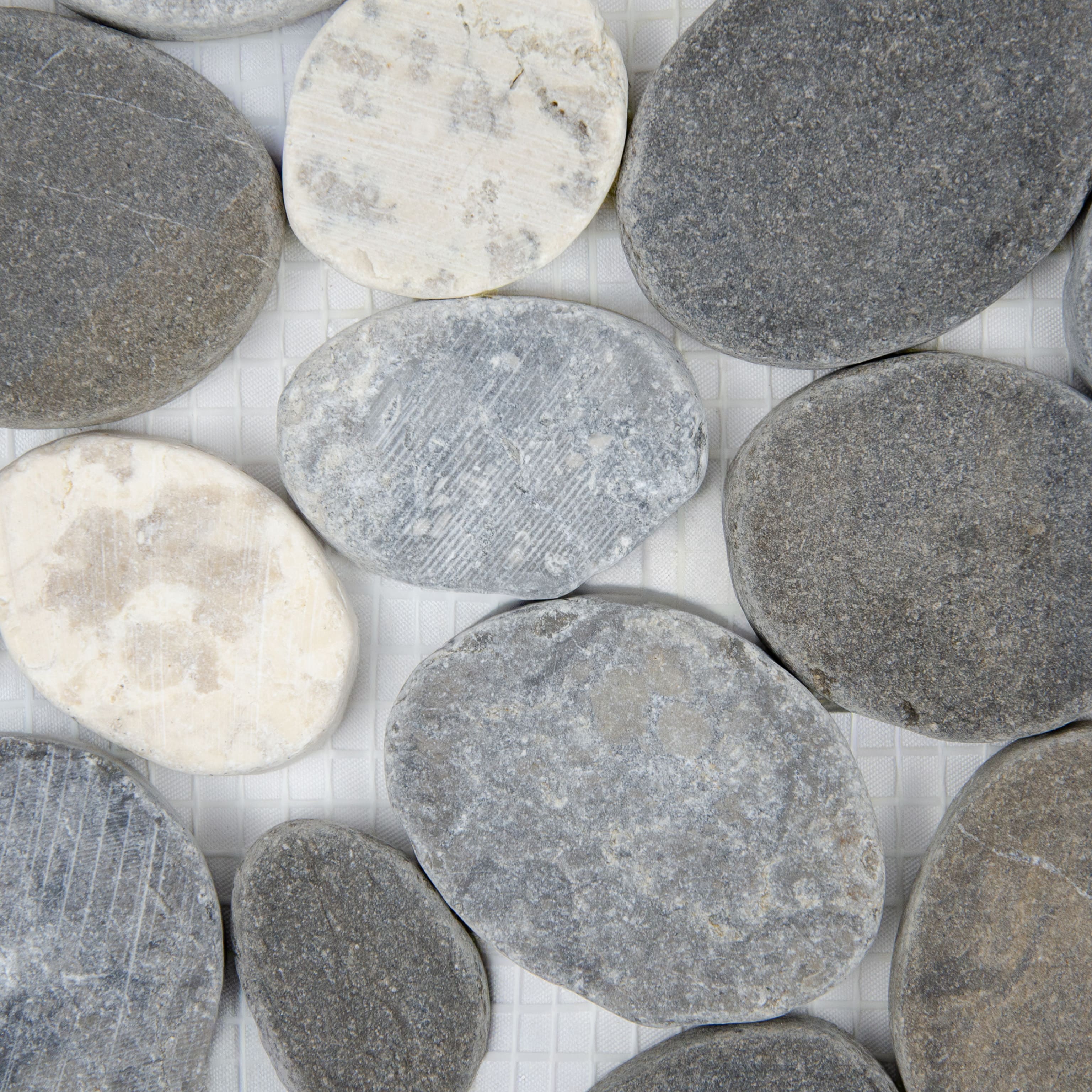 MOSAIQUE GALET SCIE MIX GRIS 1 PLAQUE 30 x 30 CM CASA LINEA - 4