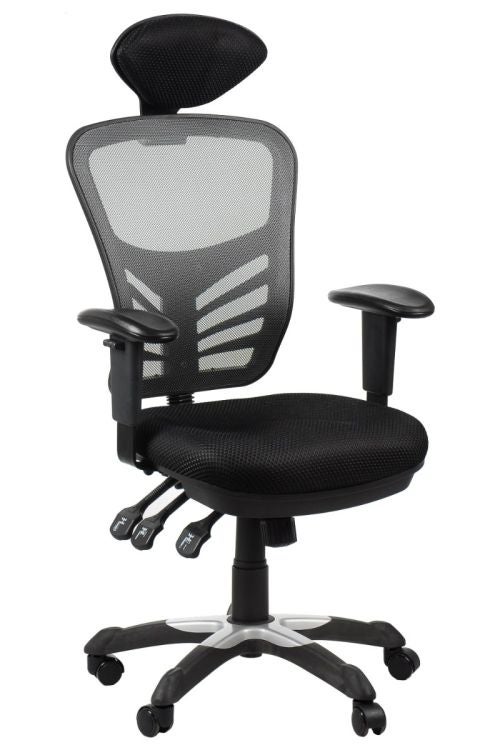 Fotel biurowy HG-0001H szary