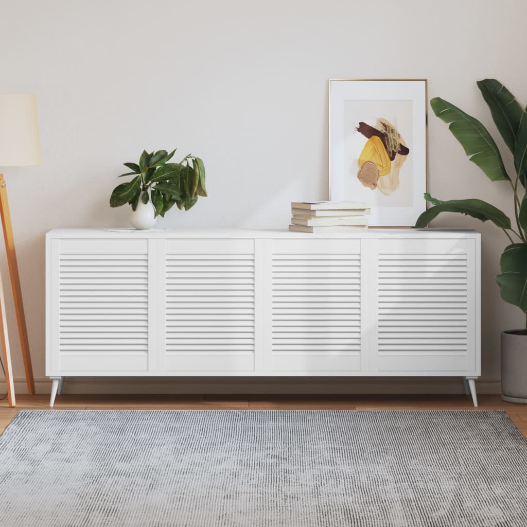 Puerta de armario lamas 4 uds madera pino blanco 61,5x49,4 cm vidaxl