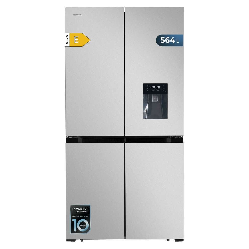 Cecotec Frigorífico Americano 4 Puertas Inox De 560 L Bolero Coolmarket 4D 564 Inox E. 183 Cm De Alto, 91 Cm De Ancho , Leroy Merlin