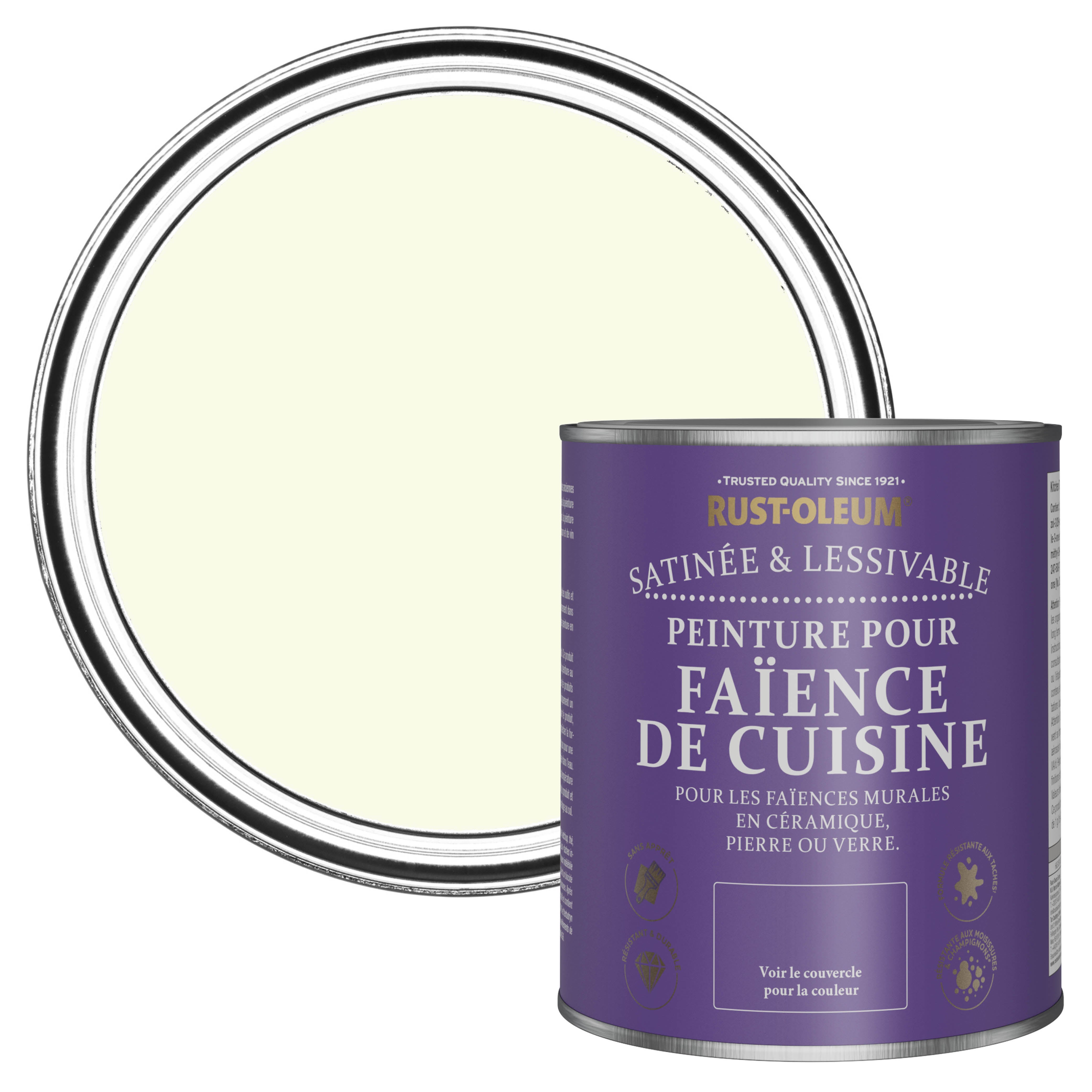 RustOleum Peinture Blanche pour Faïence de Cuisine, Satin Sablé — free download