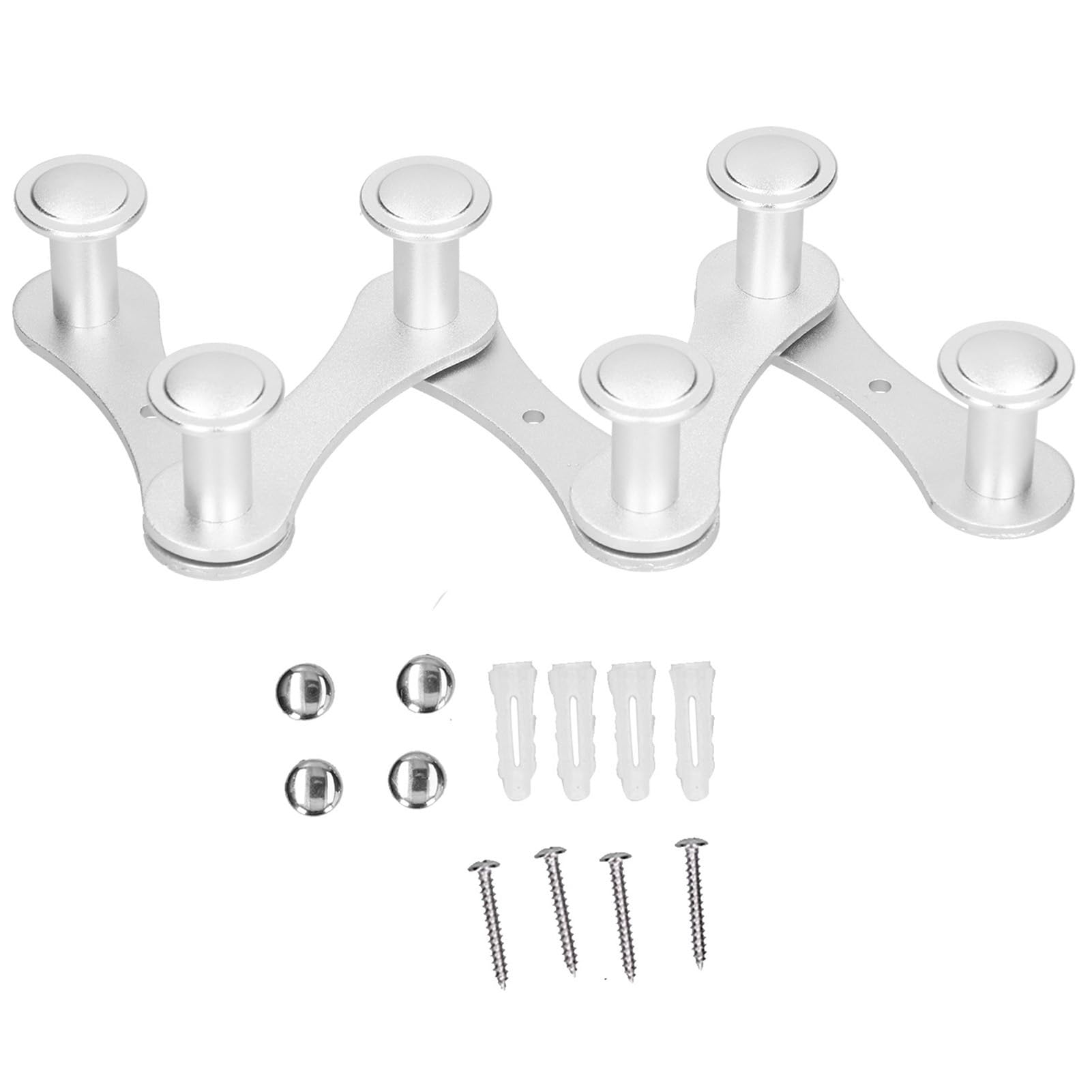 Crochet Double Face En Métal Pour Couronne De Porte, Support Robuste Pour Couronne De Porte D'entrée, Décorations De Noël, Sacs (noir