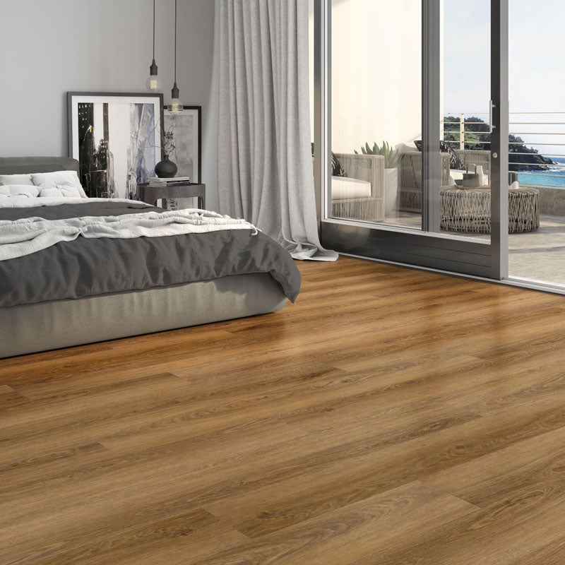 Galaxy  Suelo Vinílico Clic Spc Orion Xl N Caramel Silence Wood Line , Leroy Merlin