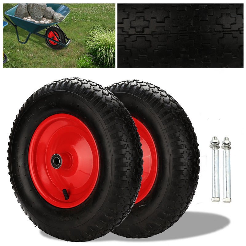 Roue Gonflable Axe Déporté 330 X 95 Mm - Montée Sur Roulement à Billes WERKA PRO