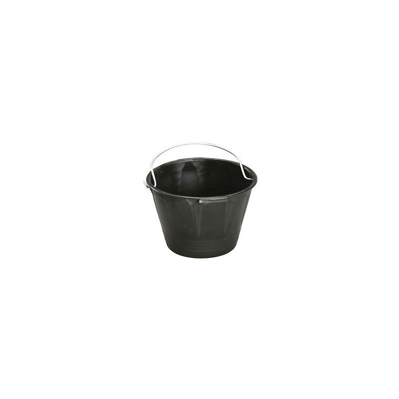 Secchio Opera Italiana Wolfpack In Plastica - Capacità 10 Litri, Nero, Dimensioni 34x24 Cm