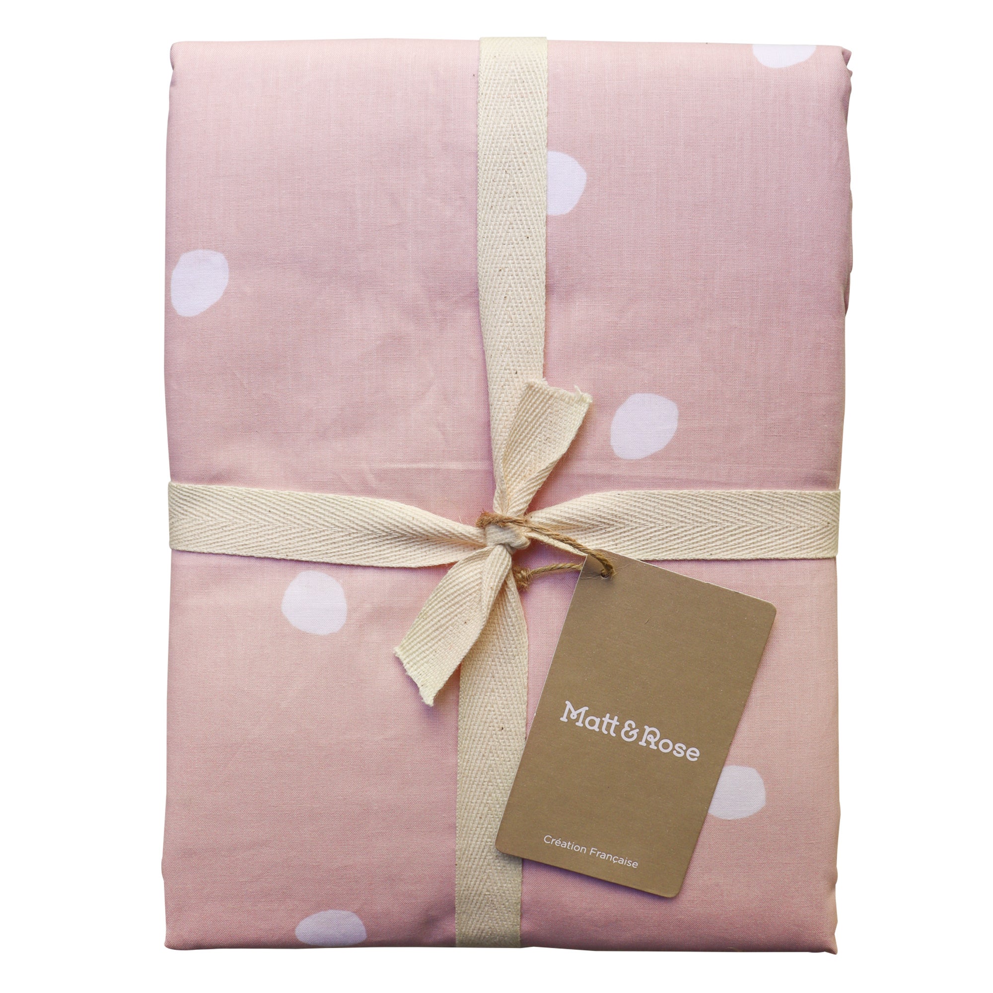 Parure de lit imprimée 100% coton, PINK SPOTS - 2