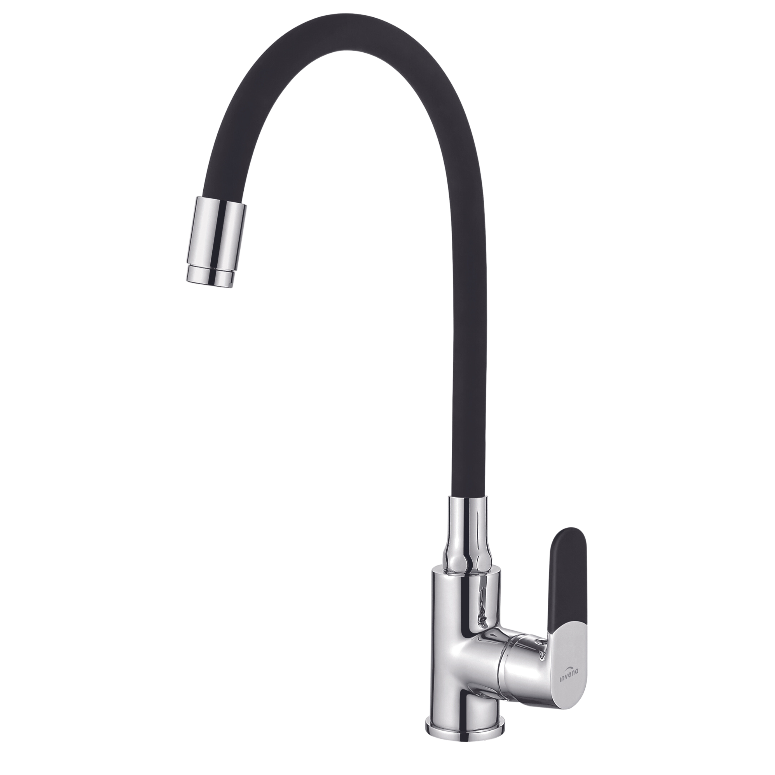 Bateria kuchenna Invena Samba z elastyczną wylewką czarny