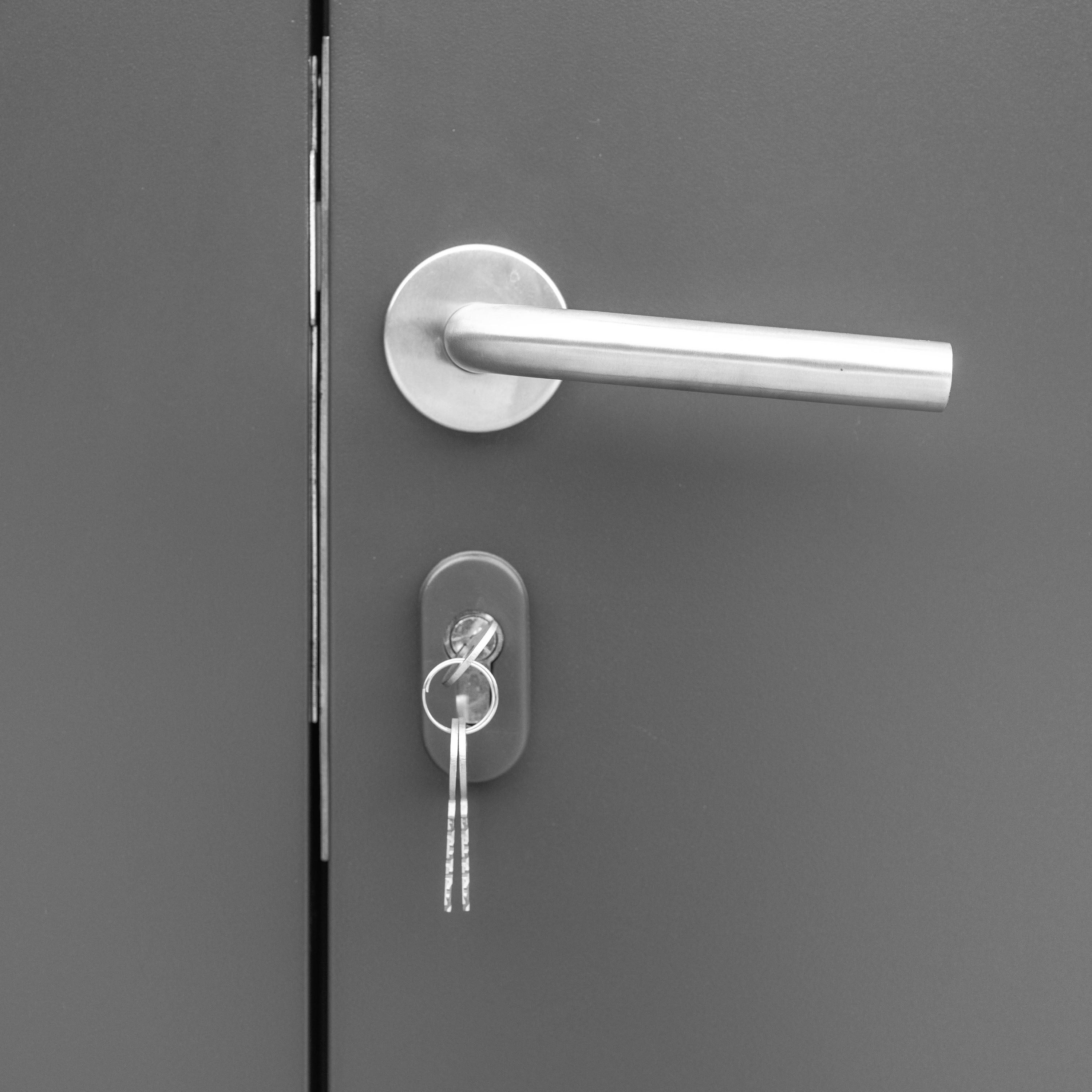 GFP Primeyard Casetta da giardino metallo 150x120x205 cm Armadio da esterno per attrezzi antracite - 7