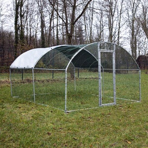 Bâche Pour Poulailler - Toile Respirante Maille Filet, Protection UV, 350x200 Cm, Avec Cordons Élastiques, Pour Jardin, Serre, Balcon