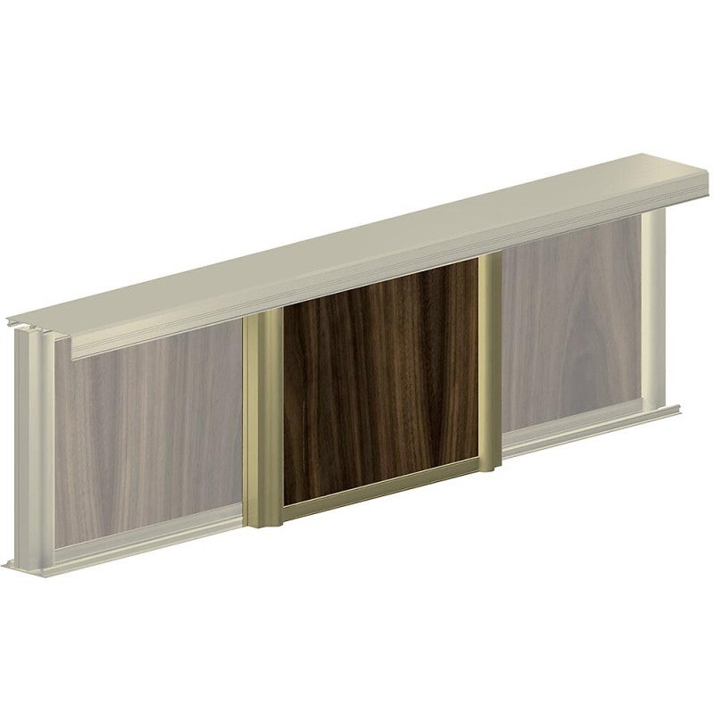 Kit pour 1 porte de placard supplémentaire SLID'UP 230 19 mm - bronze - 4