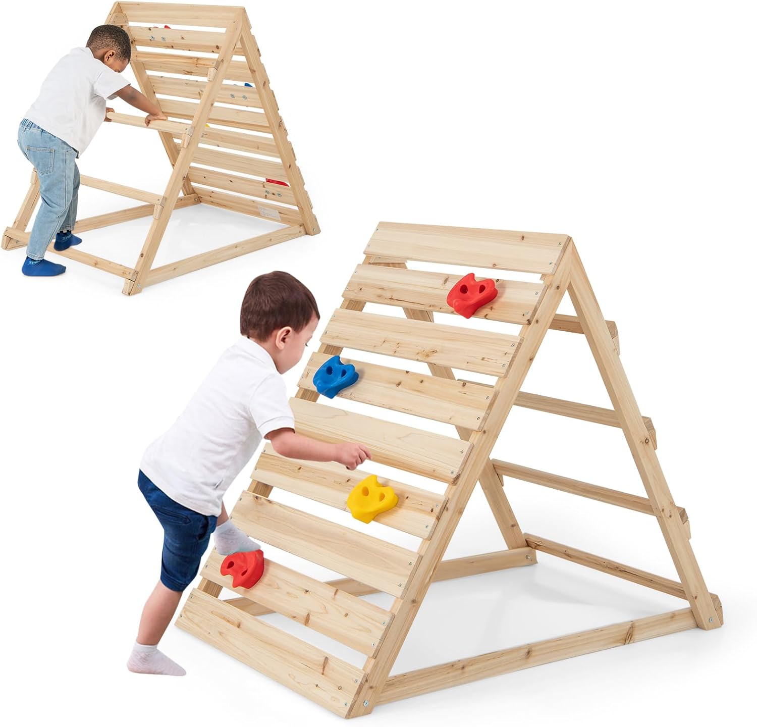 Triangle D'Escalade Enfants Avec Toboggan Pour Grimper Et Glisser Utilisation Jardin Enfant Ou A Maison Pour Enfants Plus De 3 Ans 95094434