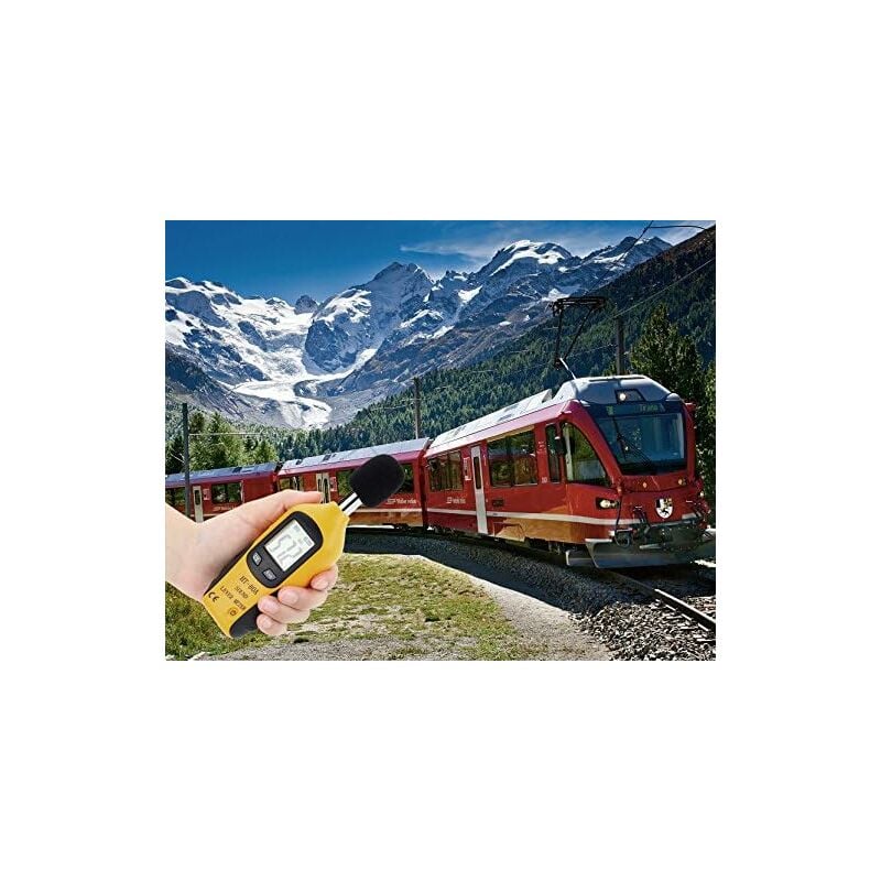 Sonomètre 30-130dBA, Décibelmètre Professionnel avec écran Rétro-éclairé (Pile De 9V Incluse) - 4