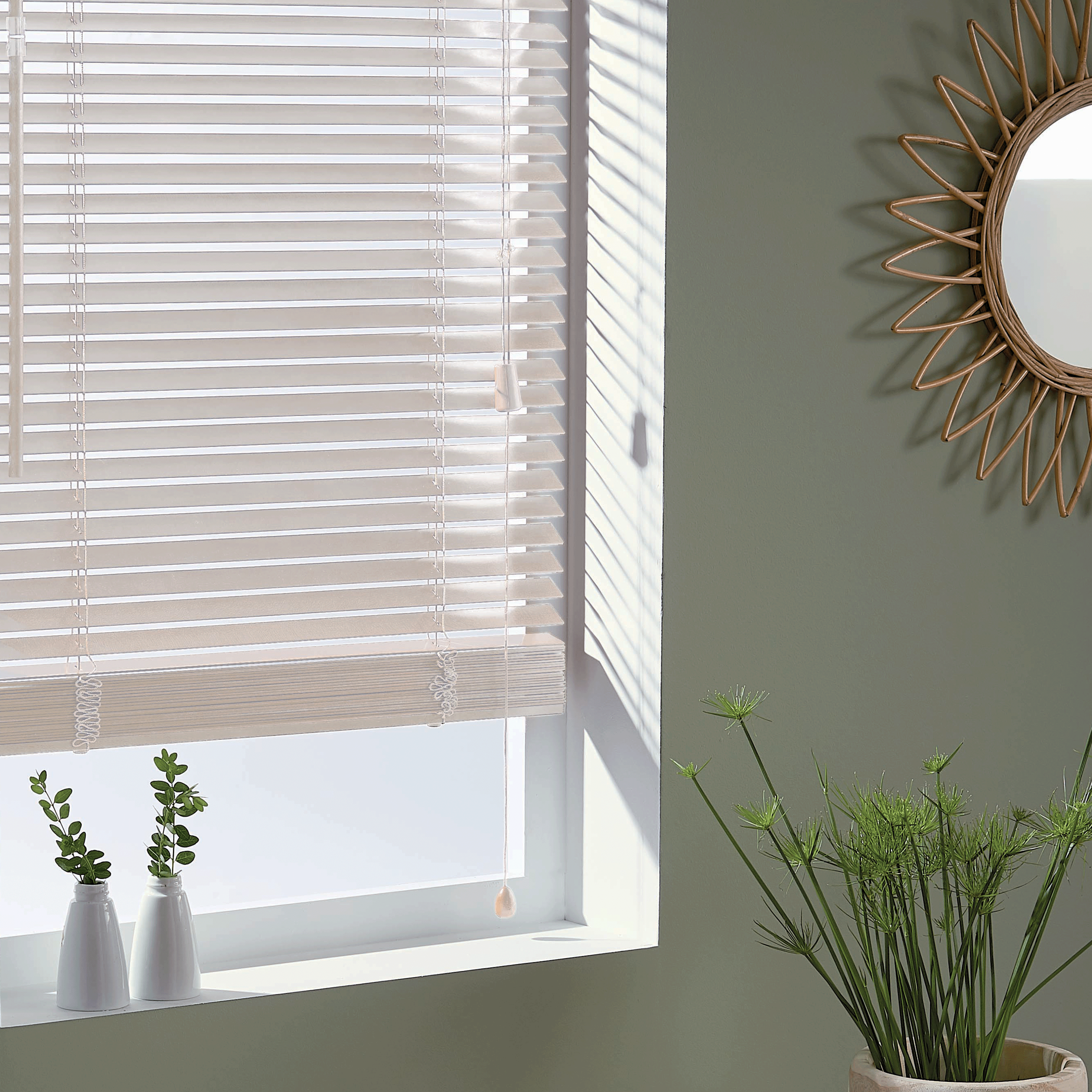 Estore laminado de madeira branco RUSHMORE - 27 mm - 100 x 250 cm - INSPIRE - 5