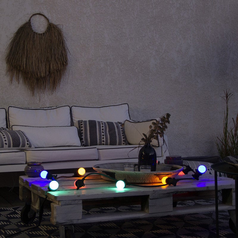 Xanlite - Lot de 5 Ampoules LED, Culot E27, RVB, Spécial Extérieur - PACK5EEGRLPRVBJR - 4