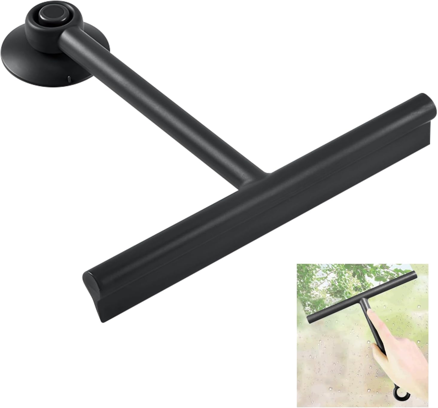 Anjinwiper Raclette De Douche En Silicone Avec Support Pour