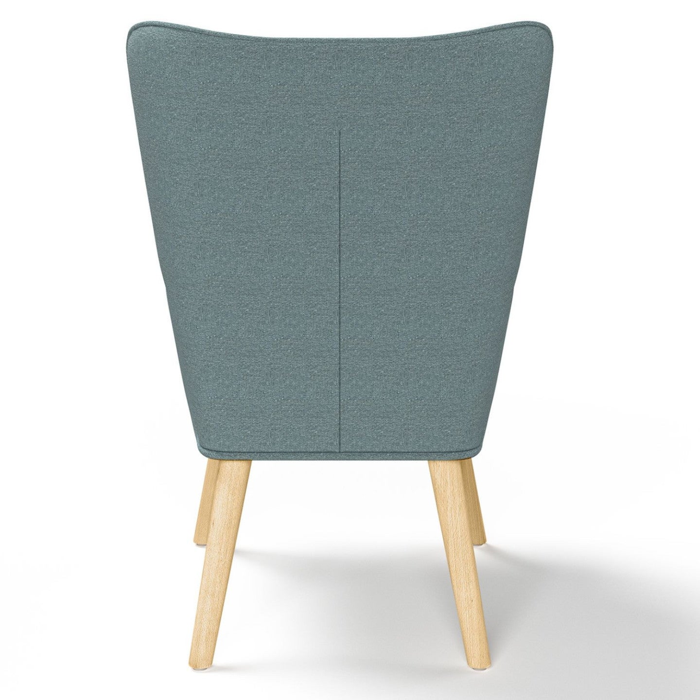Fauteuil scandinave IVAR en tissu vert eucalyptus - 4