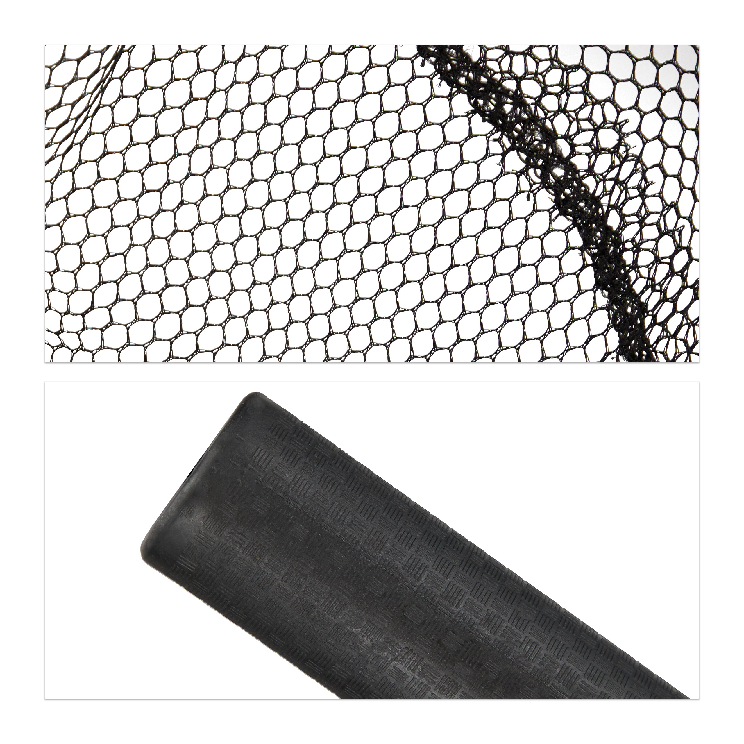 Relaxdays Épuisette de pêche, Tige télescopique 60 - 130 cm, pliant, léger, stable, filet de 36 cm Ø, noir-argenté - 9