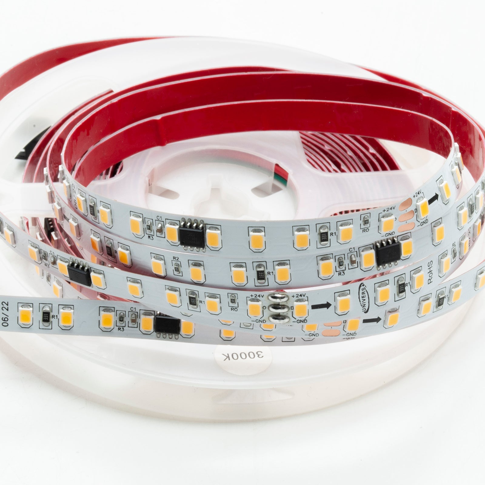 Striscia digitale 120 LED 61W 24V giochi effetti luce segnaletica insegne vetrine strip e dimmer incluso flessibile adesiva 5 mt LUCE 6500K - 2