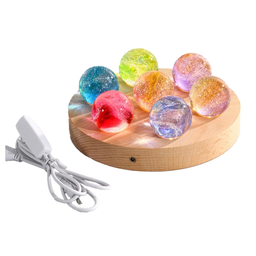 Veilleuse LED Galaxie Boule De Cristal 3D Forme Lune, Lampe USB Pour Déco Chambre