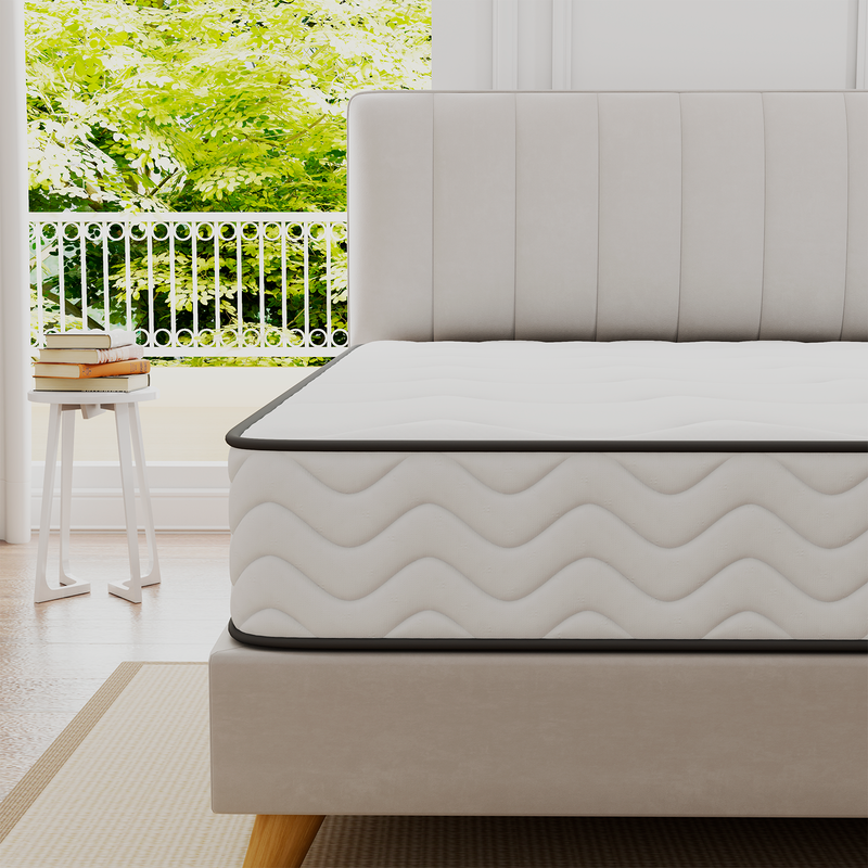 Matelas 160x200 cm - INRE, Ressorts ensachés, Solide et Confortable, épaisseur 20cm, 7 zones différenciées - 4