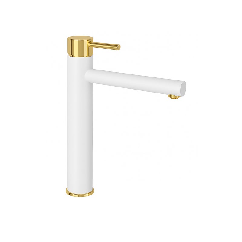 BATERIA UMYWALKOWA BELLA WYSOKA S-2002WG BIAŁA/ZŁOTA