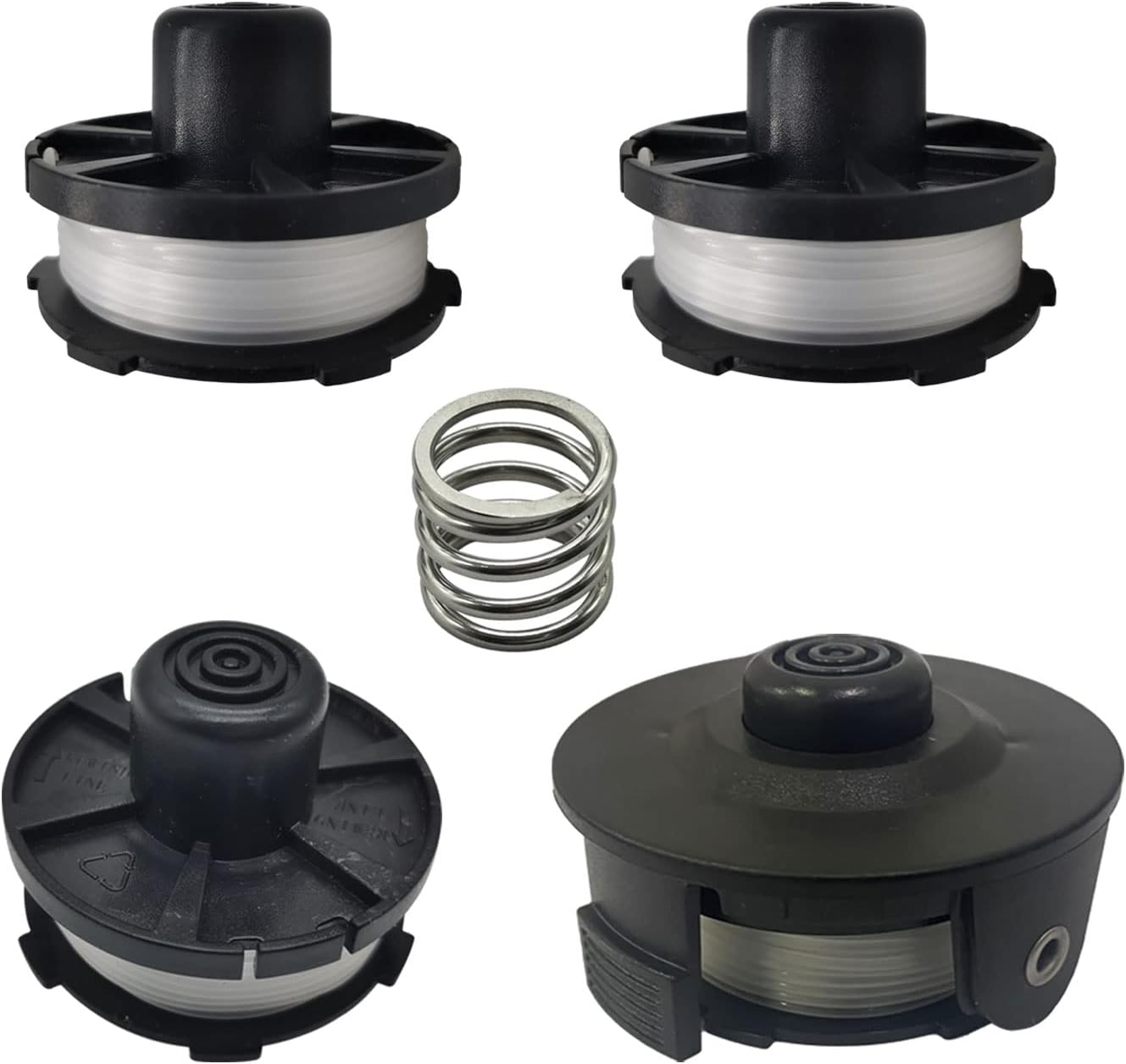 Szpule i kable zapasowe Makita 196146-9/195858-1 - 1,6 mm do kosiarek Makita Akkusense 18 V (4 szpule + osłona + sprężyna)