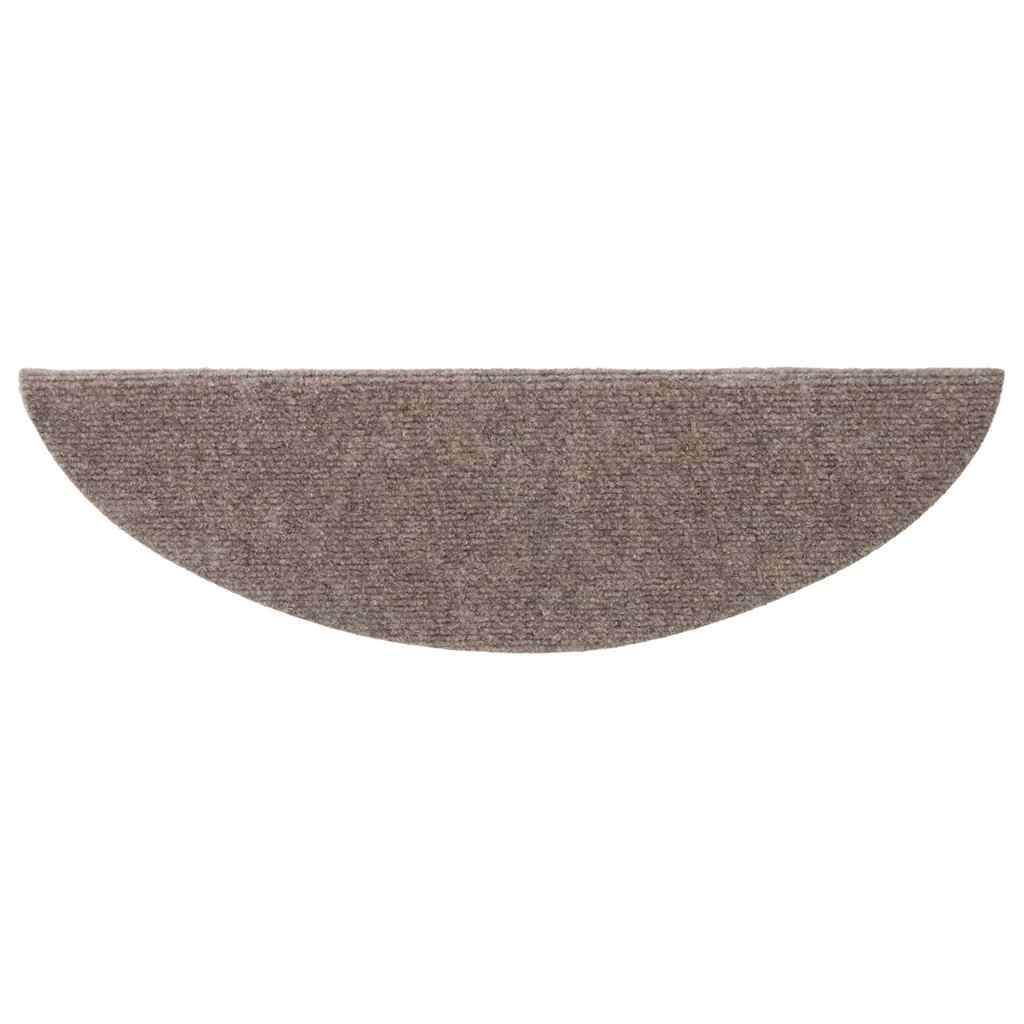 Tapis d'escalier auto-adhésifs 20 pcs beige 56x17x3 cm - 4