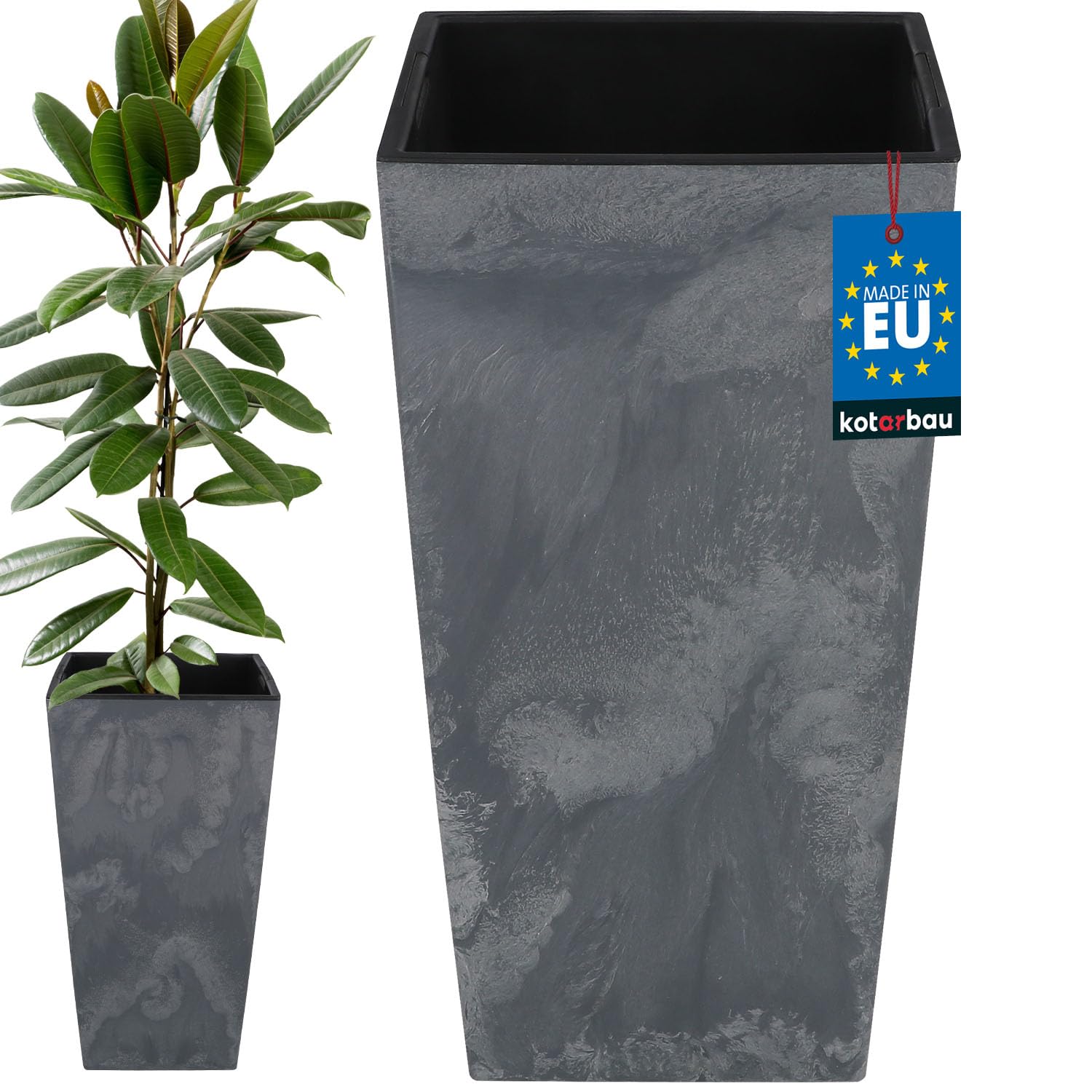 Doniczka donica wkładem osłona osłonka kwiaty rośliny marengo 325x325x610mm - KOTARBAU