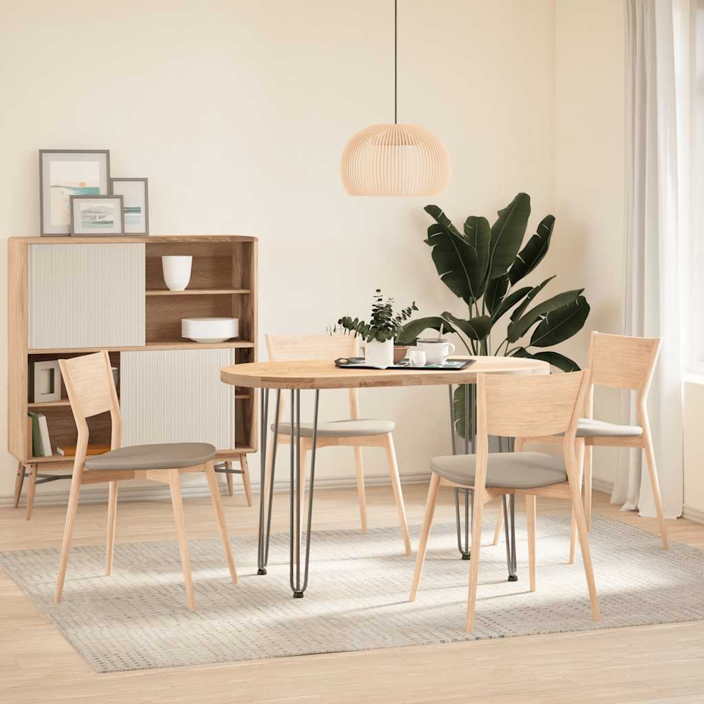 Pernas de mesa em gancho 4 peças aço maciço aço natural 72cm - COMFORTXL - 3