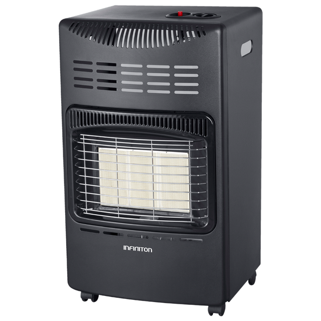 Estufa de gas Infiniton HG-114 - 4200W, Gas Butano, Tecnología placas cerámica e infrarrojos