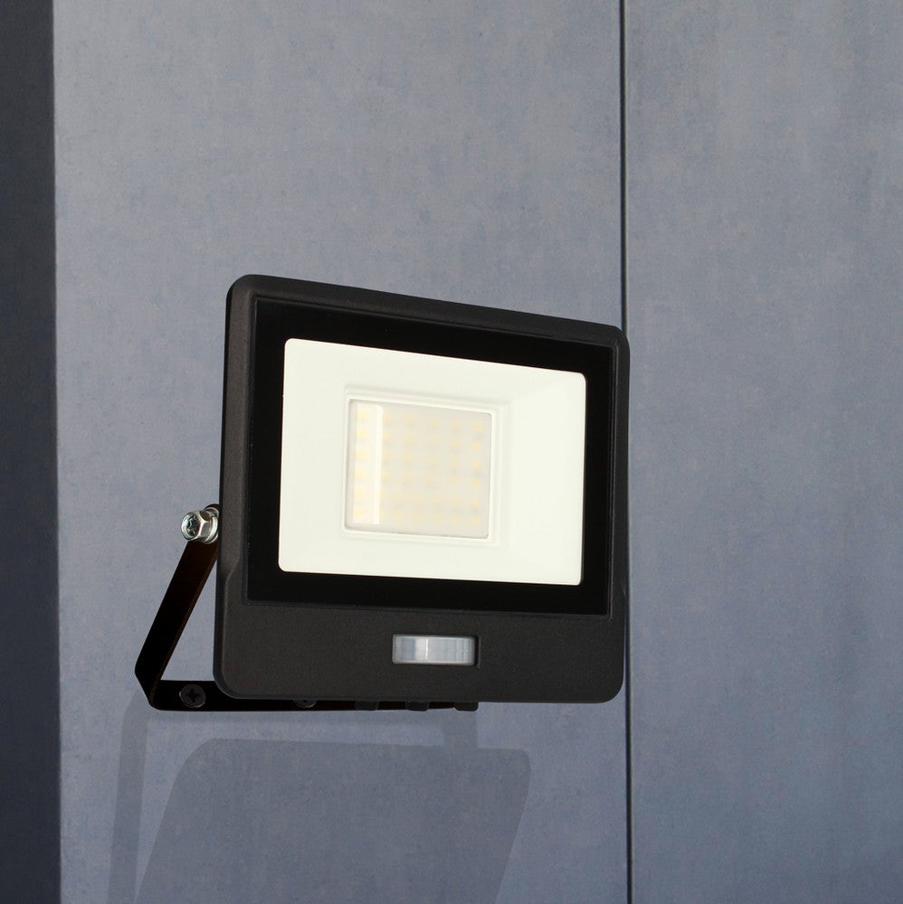 Projecteur mural ALTO - 30W, 4000K, 2510lm, Noir - Détecteur IR - 3