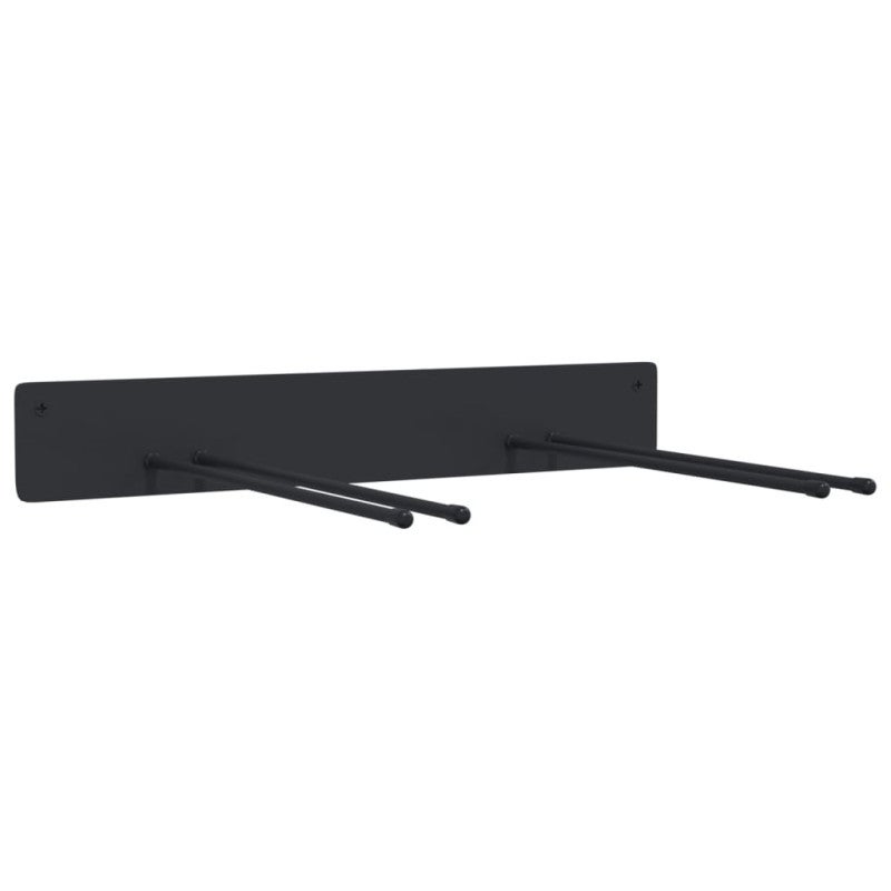 Suporte de parede p/ arrumação ferramentas de jardim aço preto vidaXL - 2