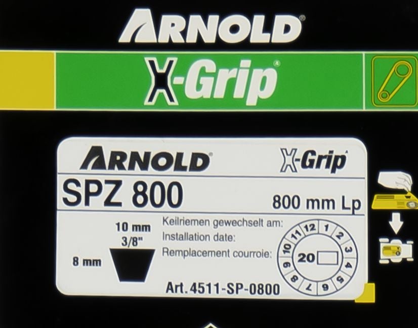 Courroie trapézoïdale X-Grip V de type SPZ 800 - 2
