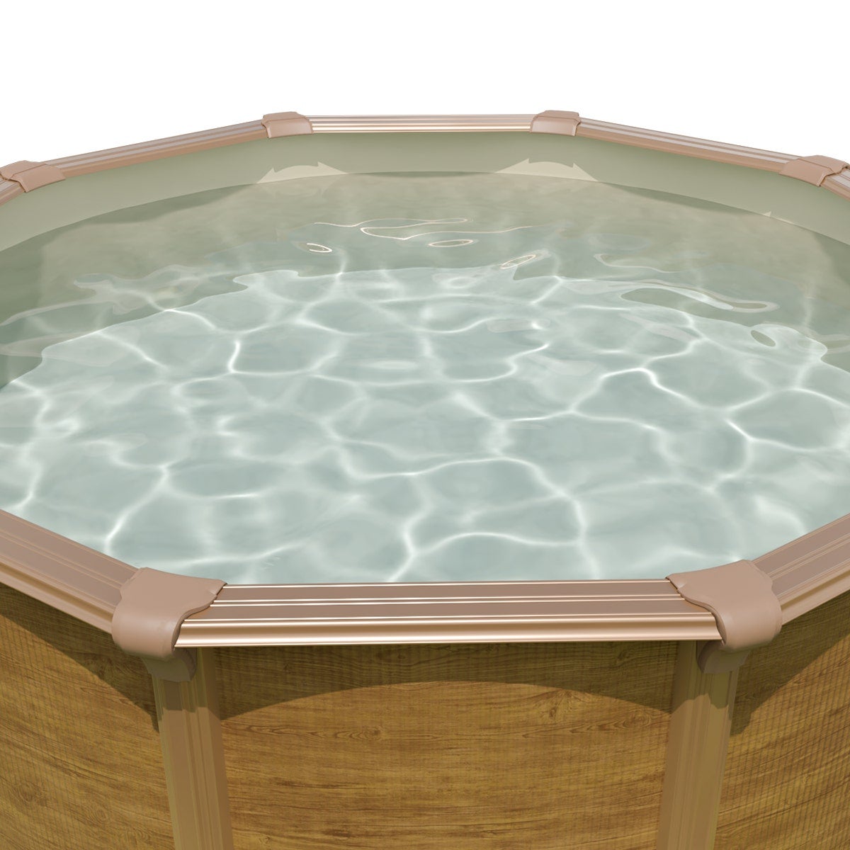Liner beige pour piscine métal intérieur 7,60 x 4,60 x 1,32 m - 2