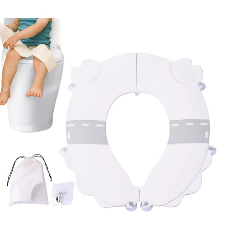 Nakładka na sedes dla malucha | Odporna na zachlapanie i regulowana | Przenośna, antypoślizgowa, do podróży dla dziewczynek i chłopców, do domu i samo