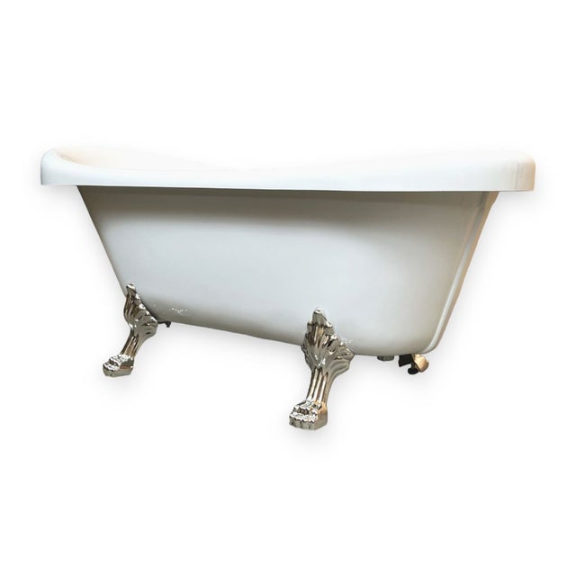 Vasca Freestanding Retrò 170 x 80 cm con Piedini Argento – Marigold