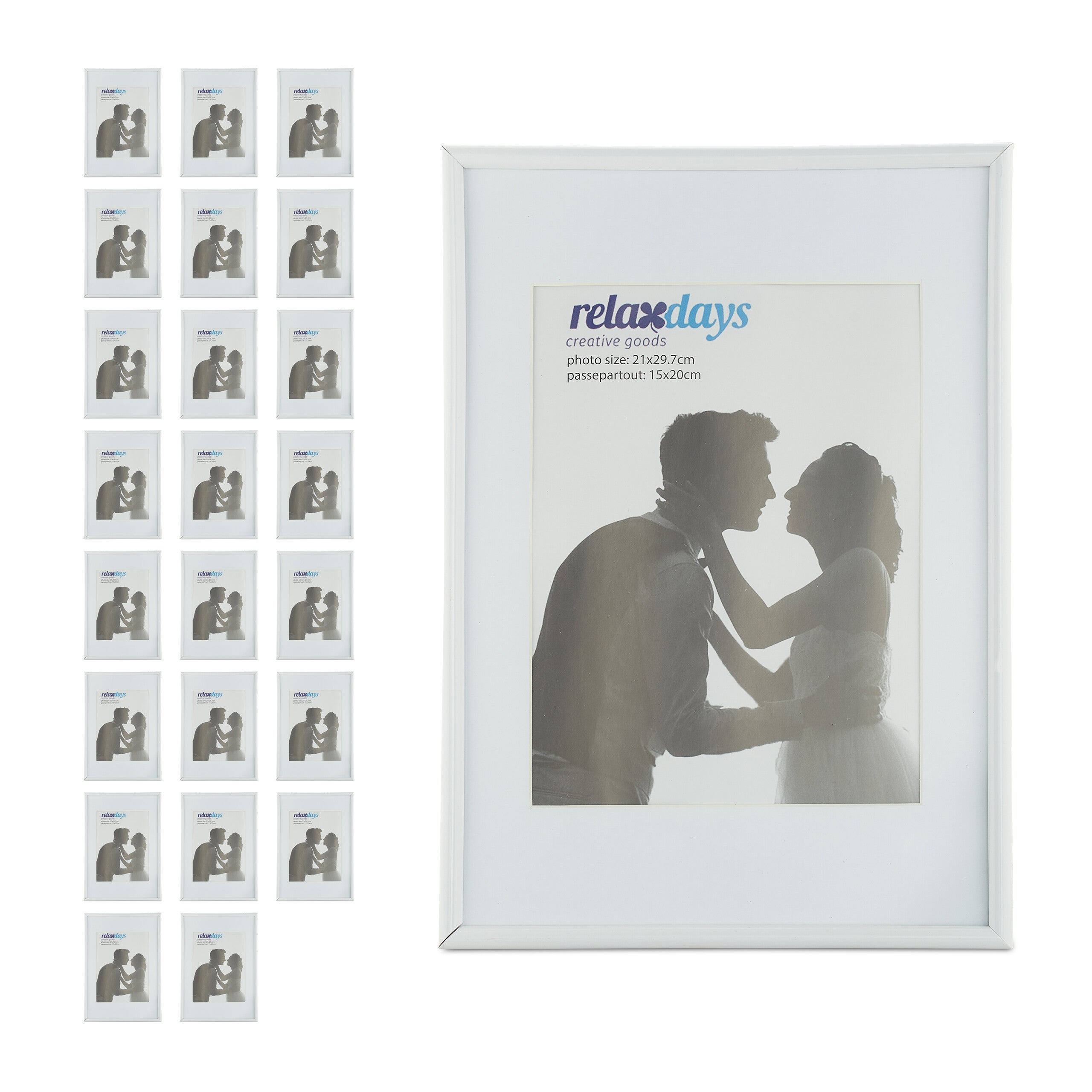 HORLIMER Cornice A4,Cornici Foto MDF 15 Pezzi,Portafoto Da Tavolo O - Foto 13