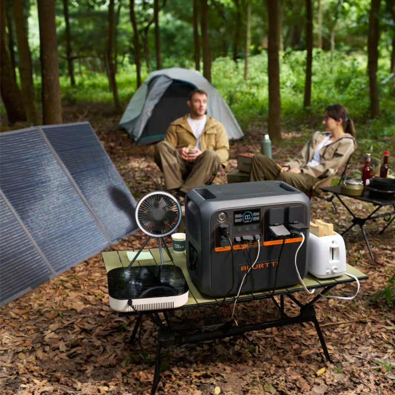Kit BLUETTI AC200PL com Painel Solar 200W - 2304Wh, Gerador Solar 4x2400W - 11