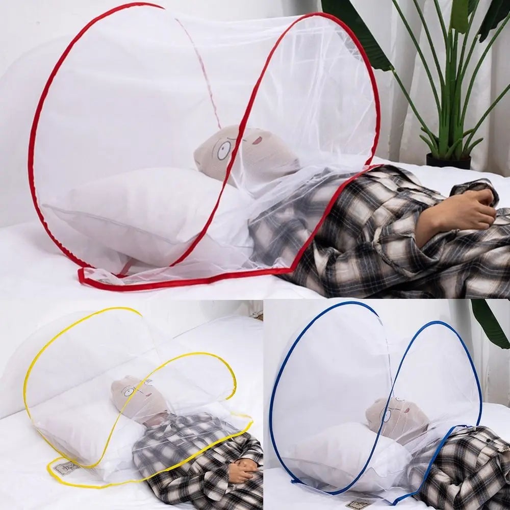Zanzariera Pieghevole Traspirante per Letto, Zanzariera Portatile Pop-up per Cas