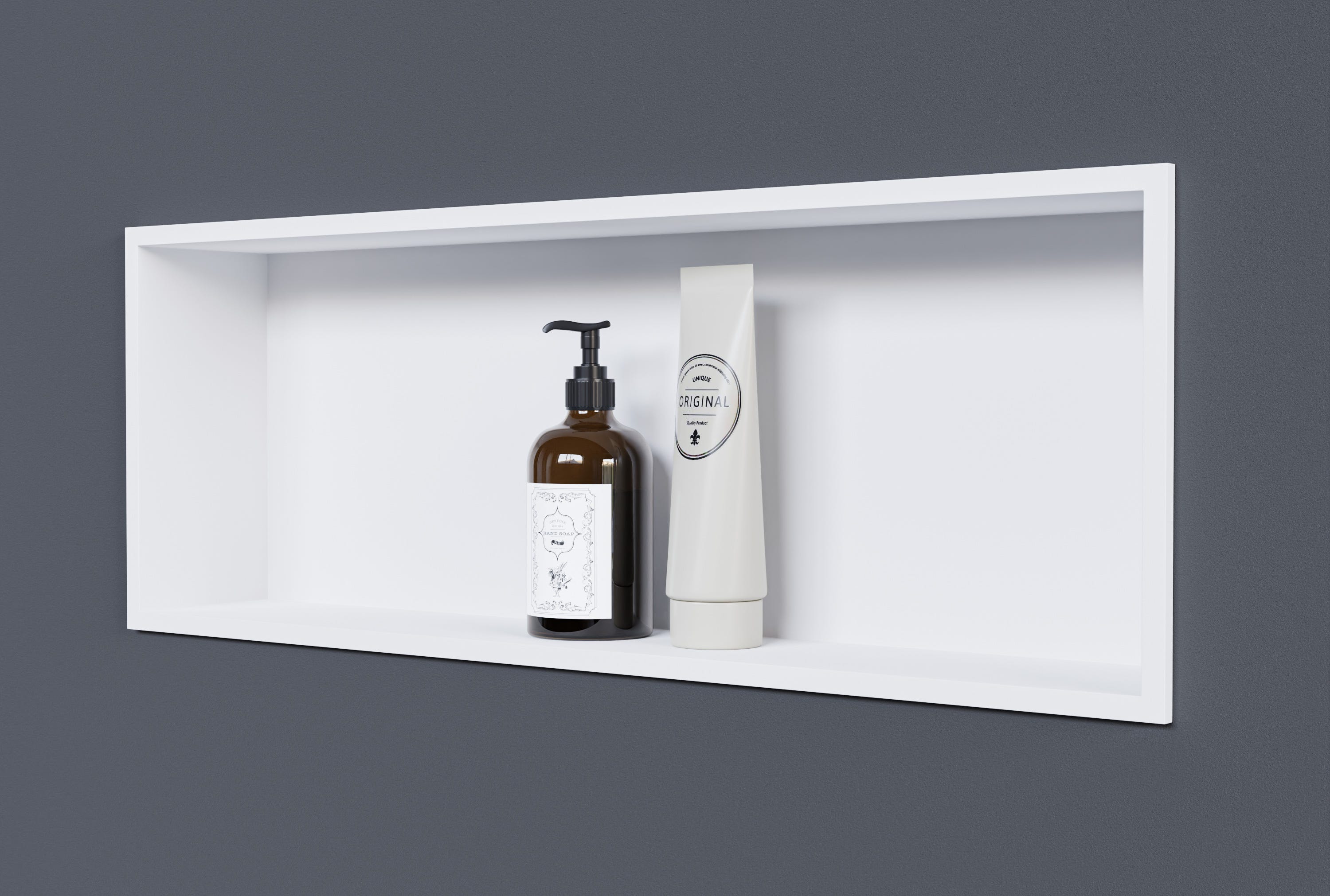 Balneo Niche Murale De Douche 45x20x10cm, étagère Encastrable Douche Acier Inox Blanc Wall Box One 90873756 Balneo Niche Murale De Douche 45x20x10cm, étagère Encastrable Douche Acier Inox Blanc Wall Box One 90873756
