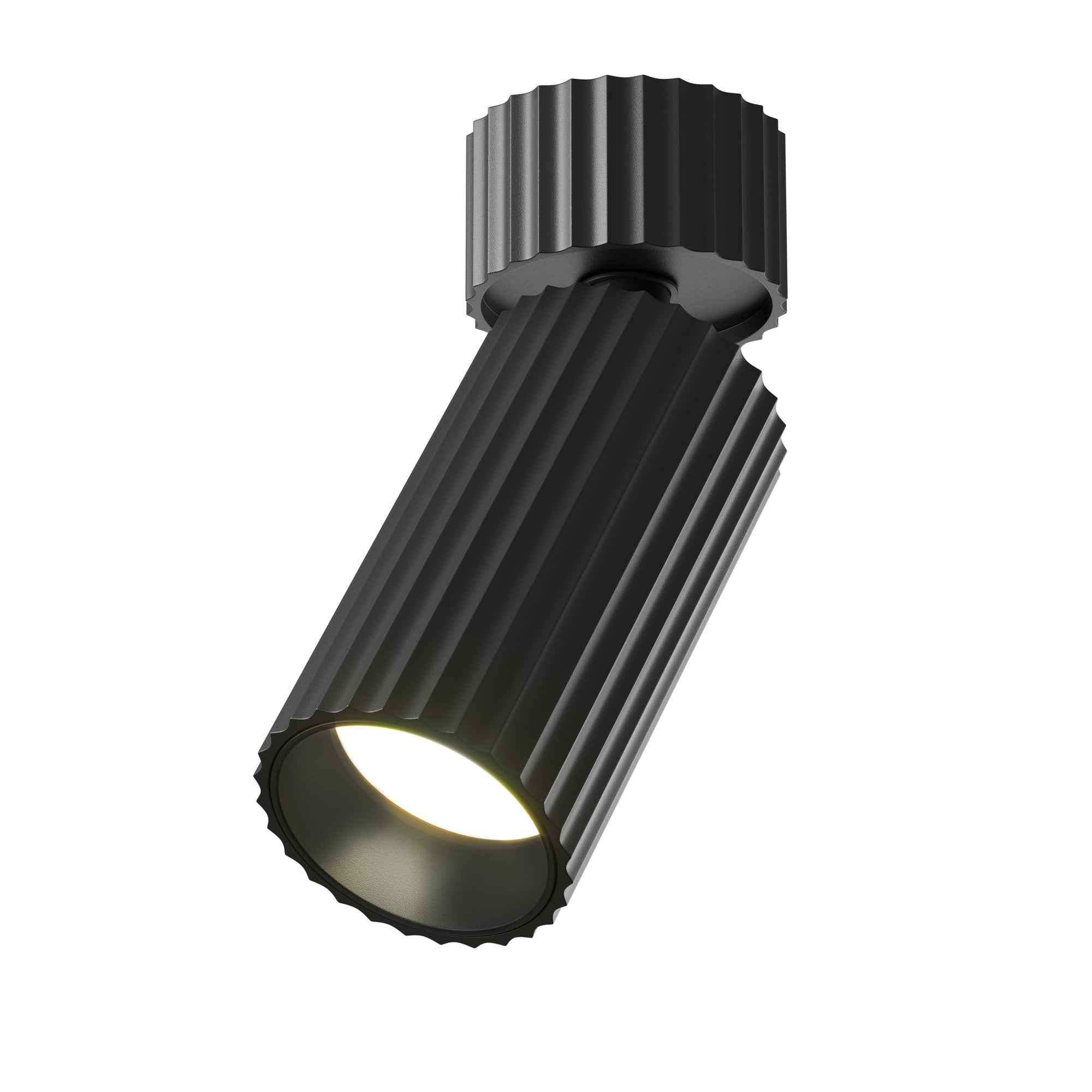 Reflektor sufitowy karbowana tuba CALIPSO czarny 1xGU10x10W aluminium wym:13,7x10x10cm IP20 Maytoni