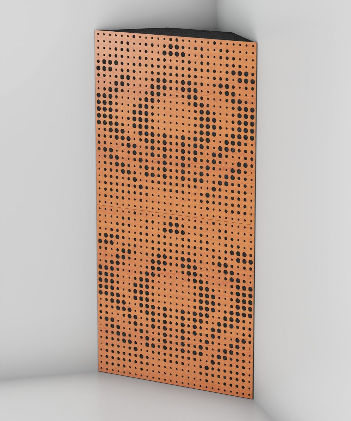 Lot de 2 Pièges à basses UNIVERSE acoustiques insonorisants 50x50x10 cm -MDF perforé laminé et mousse acoustique -Cerise - 4