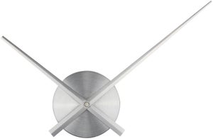 Colore argento Grande orologio da parete Lancette 3D