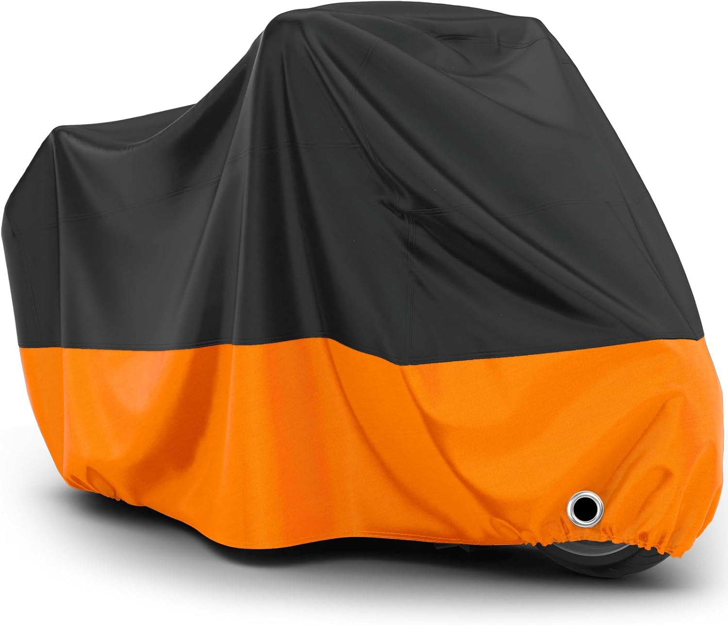 Wodoodporny pokrowiec na motocykl Oxford, chroniący przed słońcem, pyłem, wiatrem i śniegiem, do użytku na zewnątrz, 265 x 105 x 125 cm, pomarańczowy