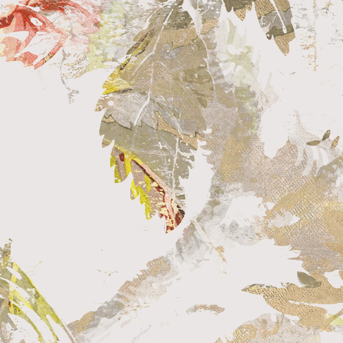 Fotomurale in tessuto non tessuto di Komar - Golden Feathers - Dimensione: 300 x 280 cm - 5