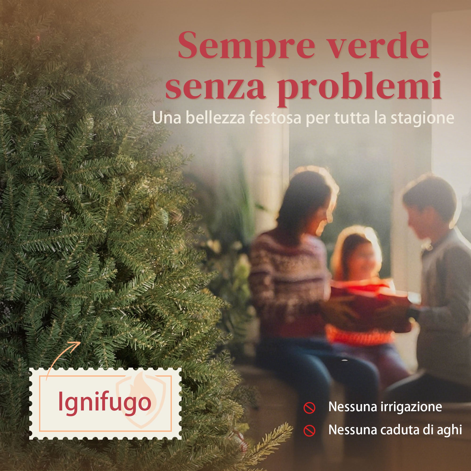 HOMCOM Albero di Natale Artificiale da 210 cm con Rami a Cerniera e Base in Metallo Pieghevole, Verde - 4