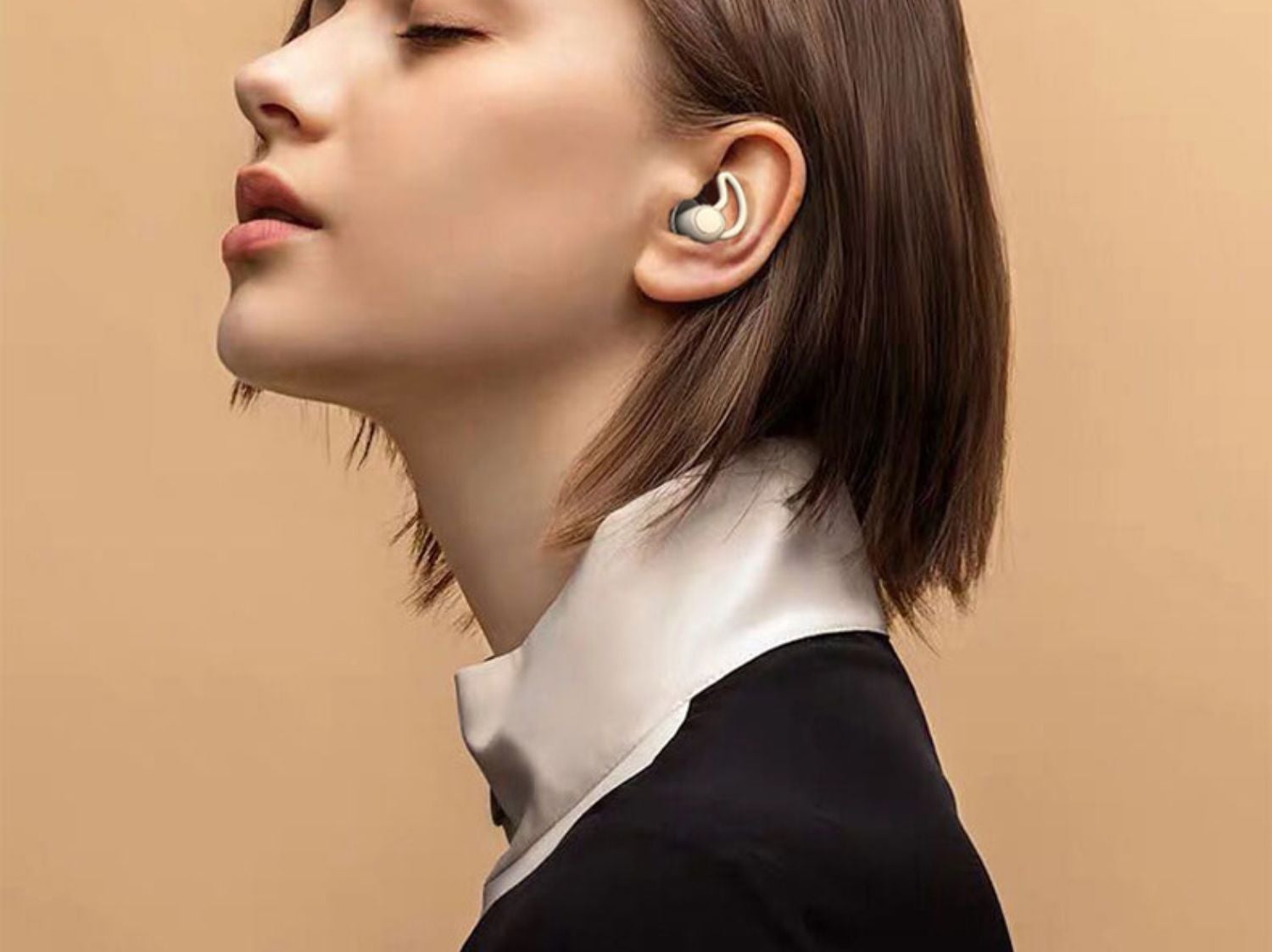 2 x bouchons d'oreilles en nano silicone lavables à 3 couches pour la réduction du bruit du sommeil noir - 7